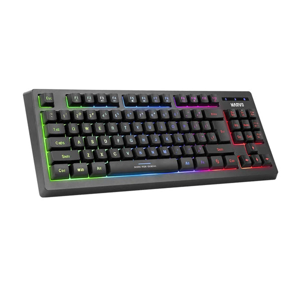 Marvo Loot 30 CM310 | Keyboard mouse and mat bundle | Wired RGB | UK black