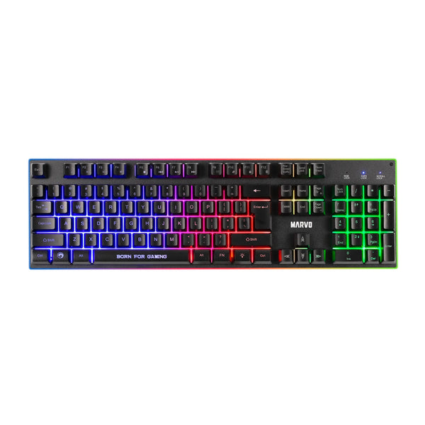 Marvo Loot 40 CM416 | Keyboard mouse headset mat bundle | RGB | UK black