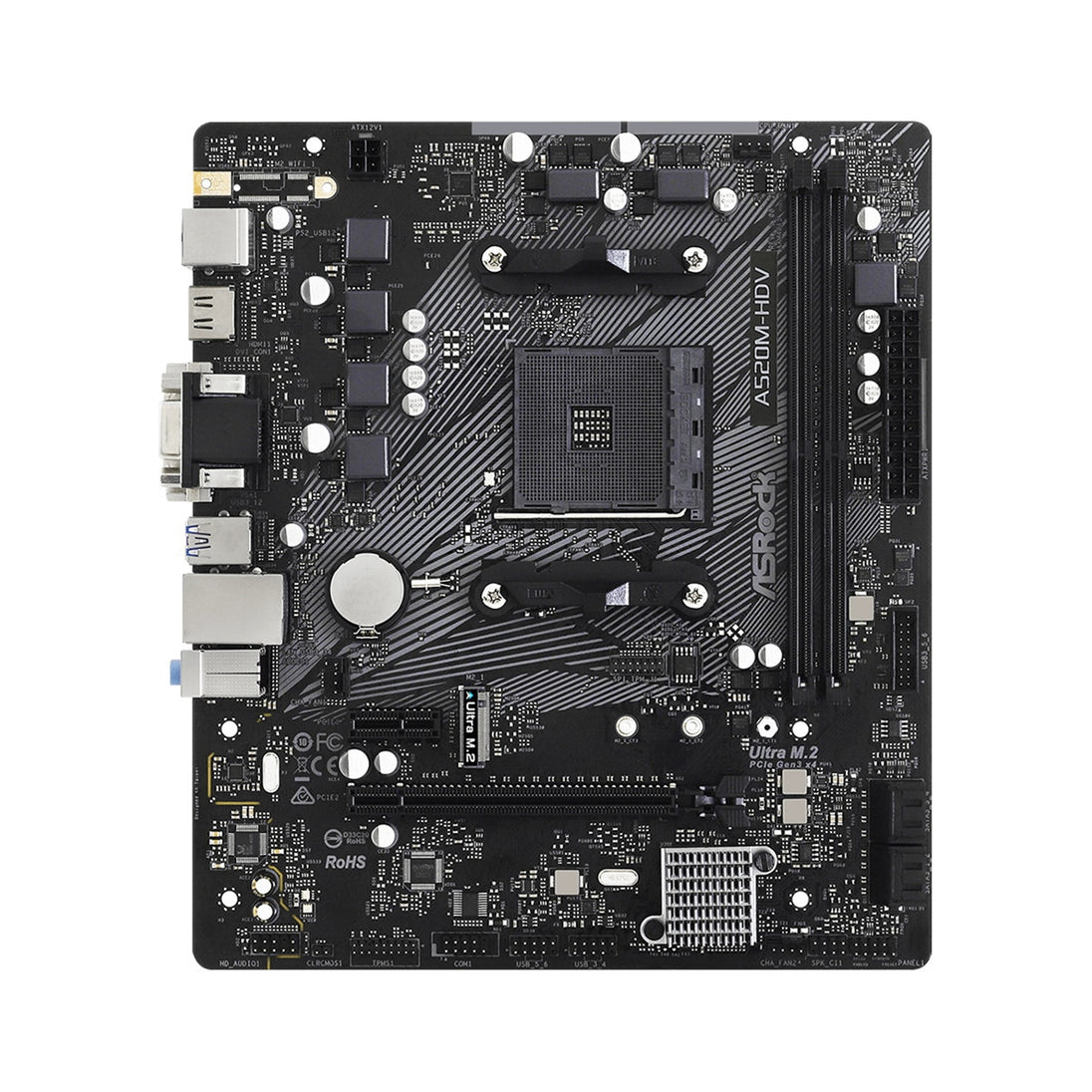 ASRock A520M-HDV | AM4 motherboard | DDR4 | Micro-ATX