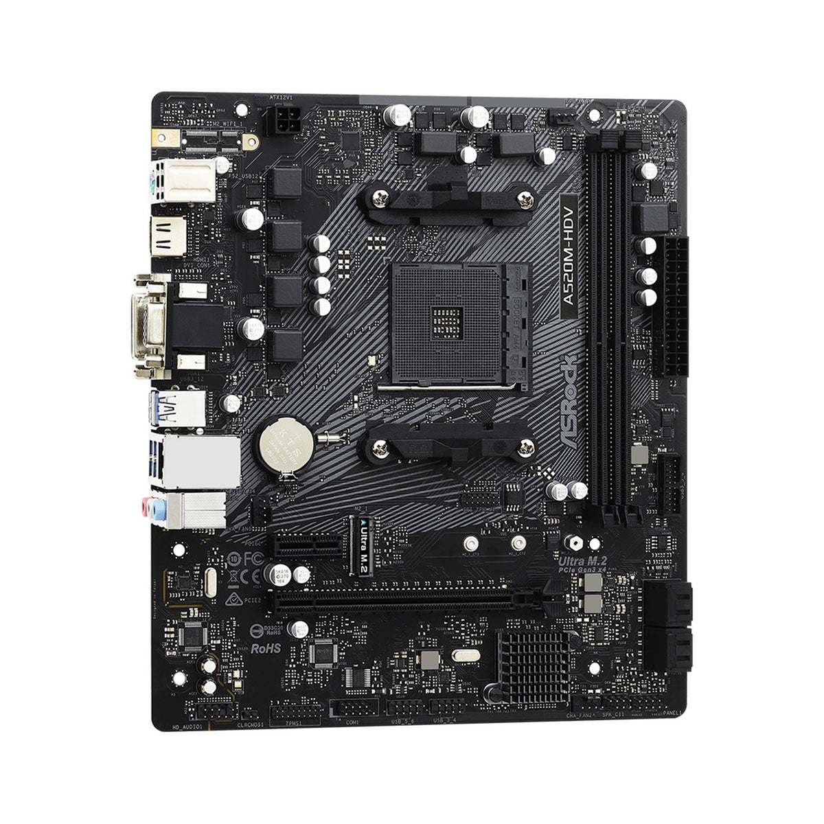 ASRock A520M-HDV | AM4 motherboard | DDR4 | Micro-ATX