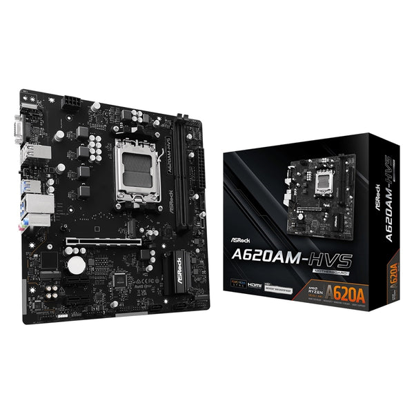 ASRock A620AM-HVS | AM5 motherboard | DDR5 | Micro-ATX