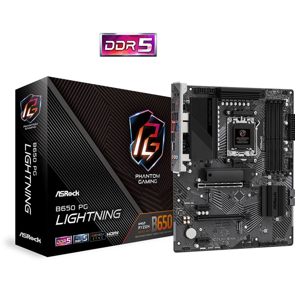 ASRock B650 PG Lightning | Motherboard | AM5 DDR5 2.5GbE | ATX