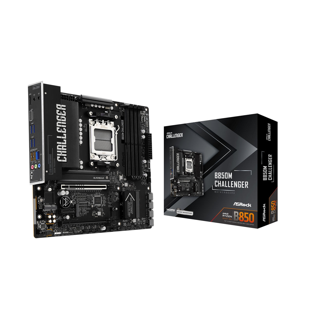 ASRock B850M Challenger | AM5 motherboard | DDR5 2.5GbE | Micro-ATX