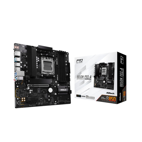 ASRock B850M Pro-A | AMD AM5 Socket Motherboard | Micro-ATX | 4x DDR5 Slots