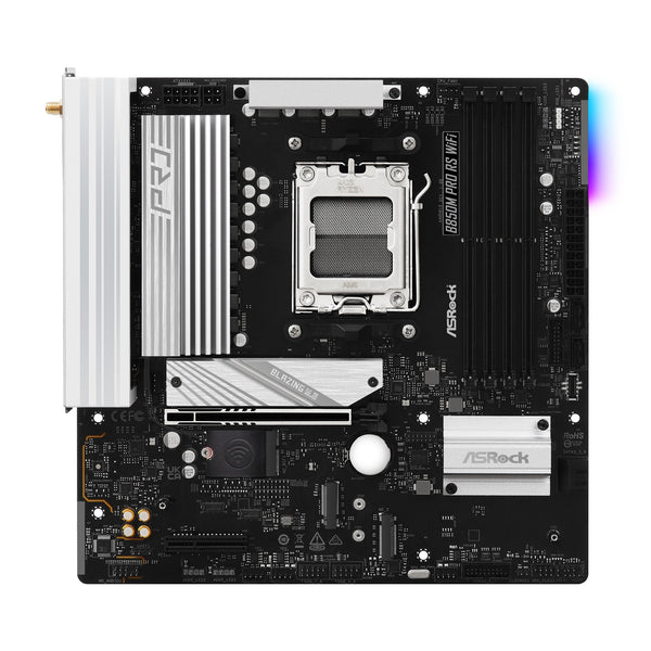 ASRock B850M Pro RS WiFi | Motherboard | AM5 DDR5 Wi-Fi 6E | Micro-ATX