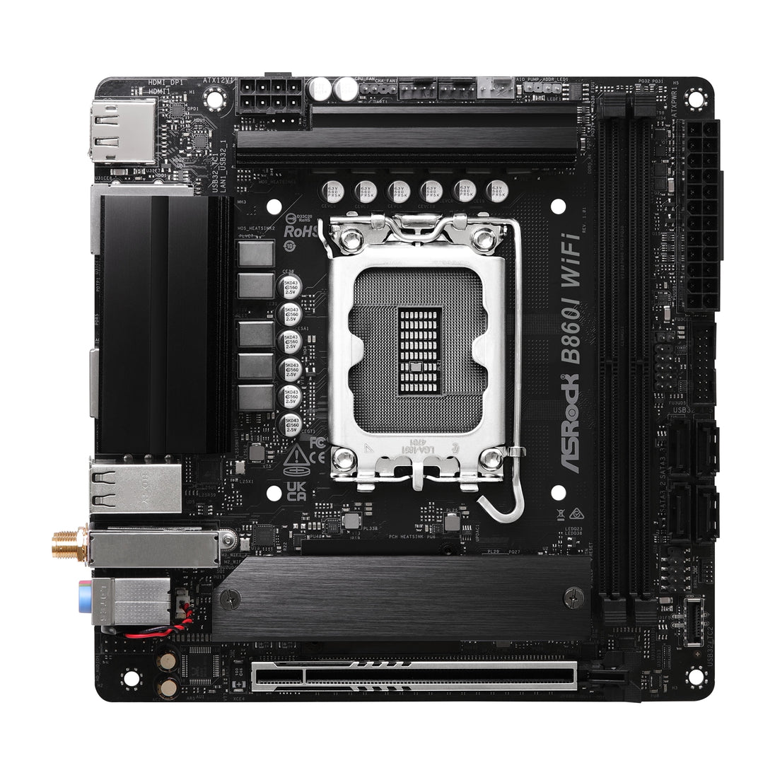 ASRock B860I WiFi | Motherboard | LGA1851 2x DDR5 Wi-Fi 6E | Mini-ITX