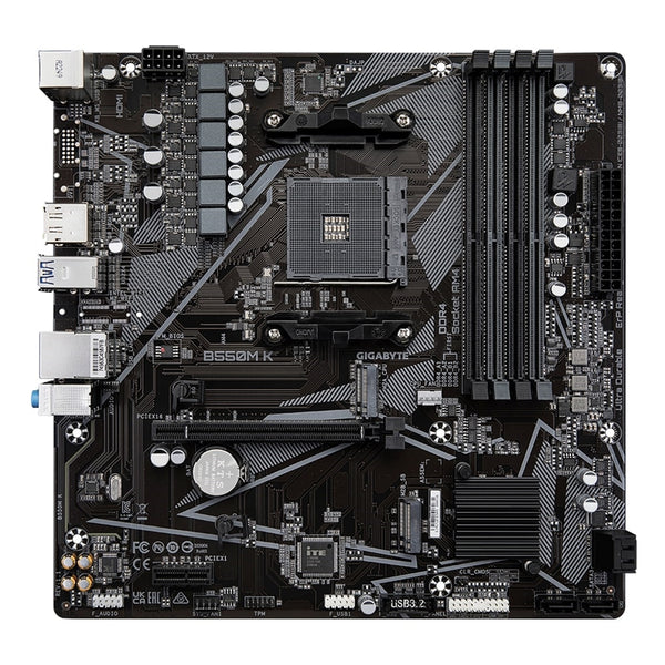 GIGABYTE B550M K Ultra Durable | AM4 Motherboard | DDR4 | Micro-ATX