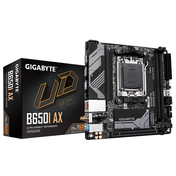 GIGABYTE B650I AX Ultra Durable | AM5 Motherboard | Wi-Fi 6E | Mini-ITX DDR5