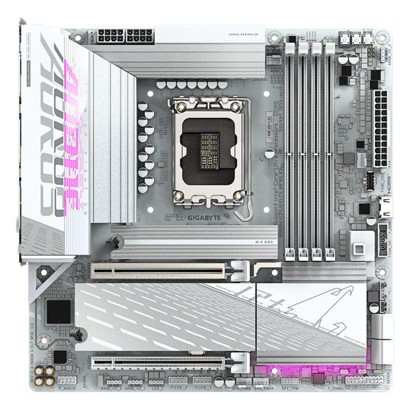 GIGABYTE B860M AORUS ELITE WIFI6E ICE | Motherboard | LGA1851 DDR5 | Micro-ATX