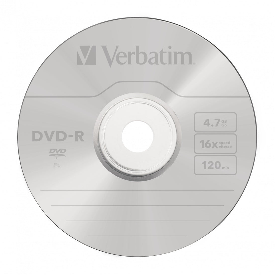 Verbatim DVD-R Matt Silver | Recordable DVD discs | 4.7GB 16x | 100 pack