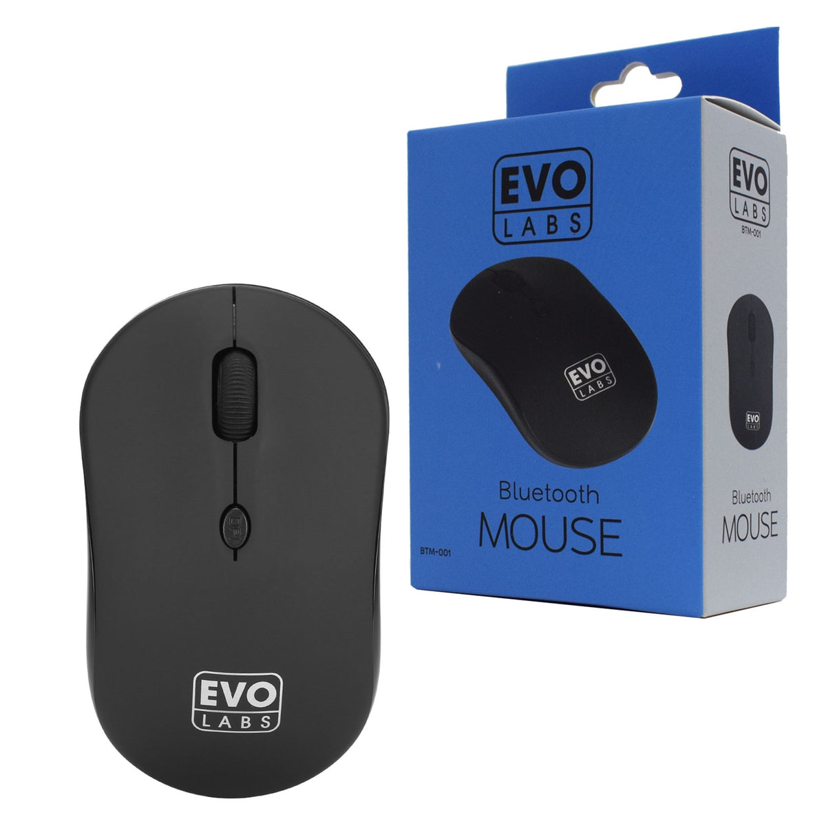 Evo Labs BTM-001 | Bluetooth optical mouse | 800 DPI | Matte black