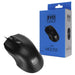 Evo Labs MO-128 | Wired USB optical mouse | 800 DPI 3-button | Matte black