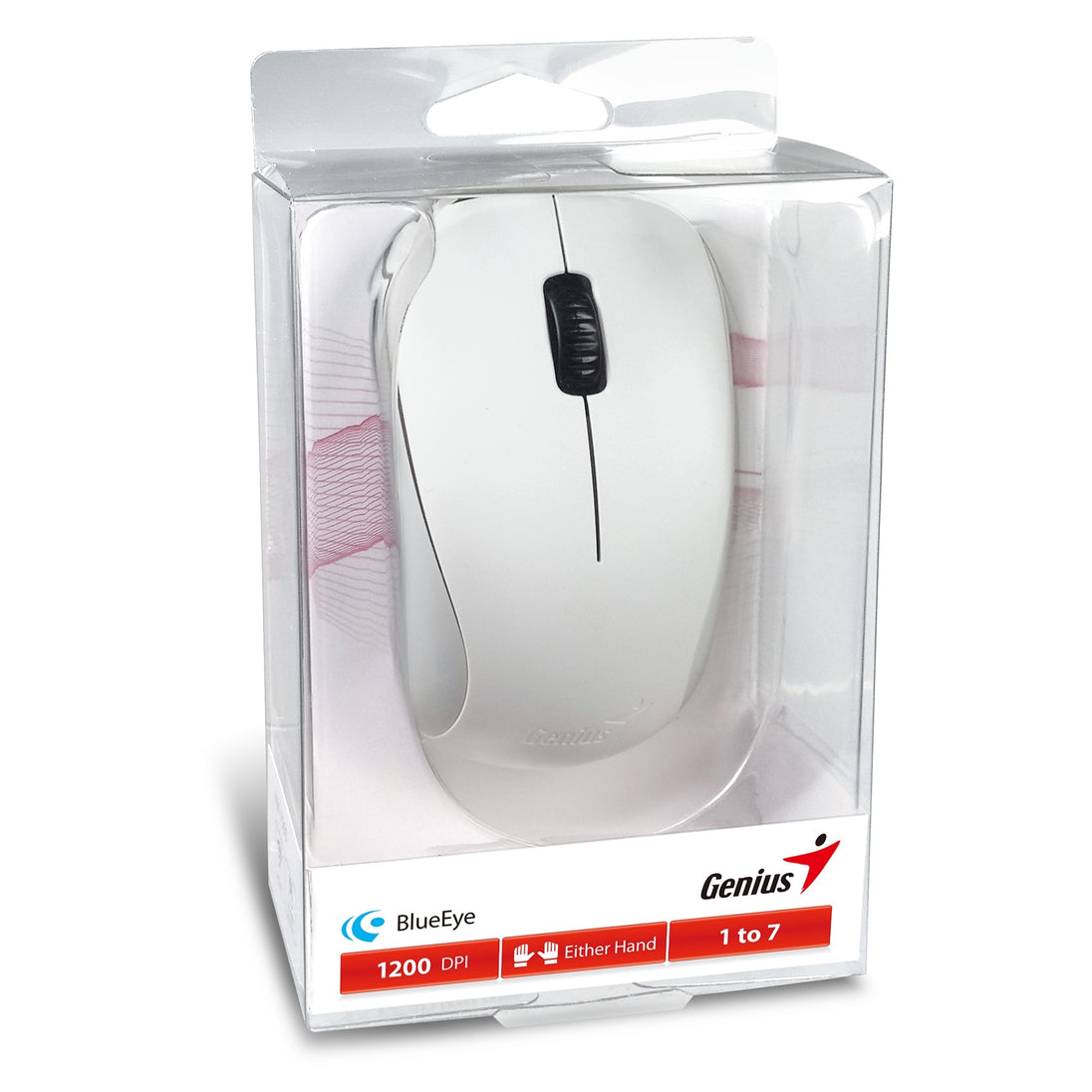 Genius NX-7000 | Wireless mouse | 2.4GHz 1200dpi | Elegant white