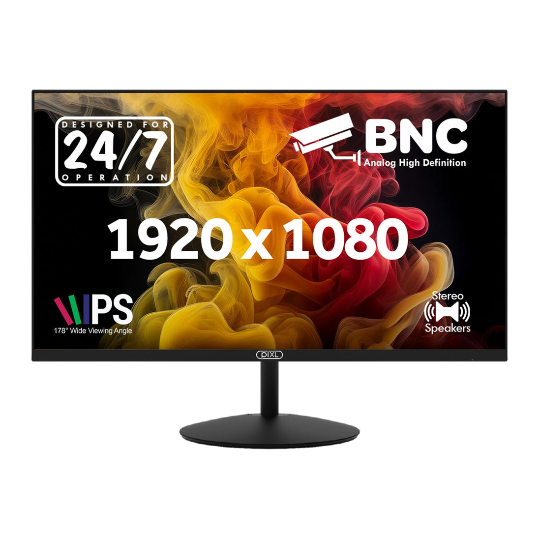 piXL 24IVHBS | CCTV monitor | 24-inch Full HD IPS | 24/7 use