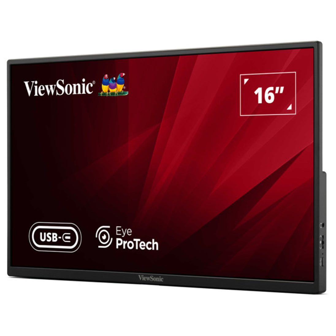 ViewSonic VA1650 | Portable monitor | 16-inch Full HD IPS | Black