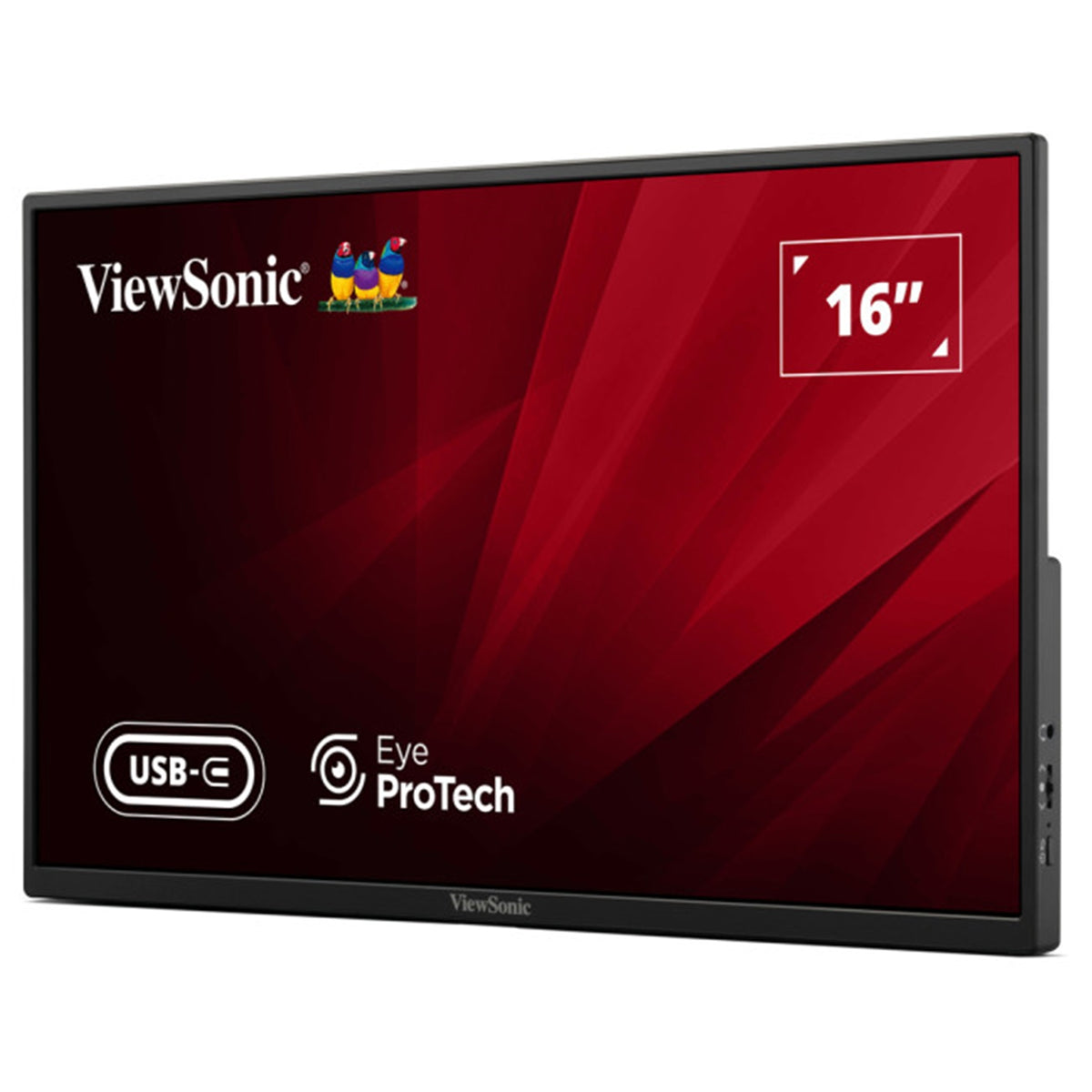 ViewSonic VA1650 | Portable monitor | 16-inch Full HD IPS | Black