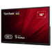 ViewSonic VA1650 | Portable monitor | 16-inch Full HD IPS | Black