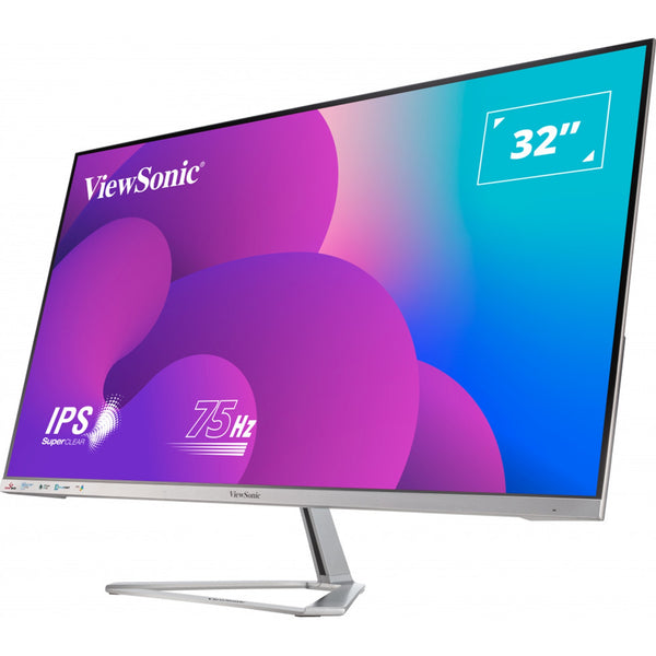 ViewSonic VX3276-MHD-3 | 32-inch monitor | Full HD IPS 75Hz | Silver