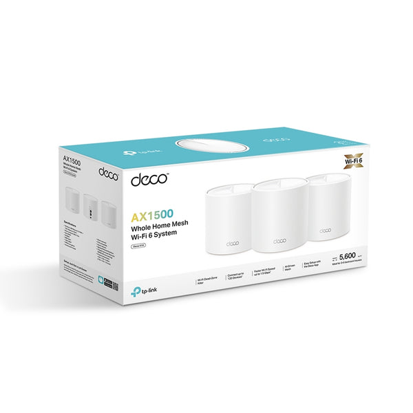 TP-Link Deco X1500 | Mesh Wi-Fi 6 system | AX1500 dual-band | 3-pack