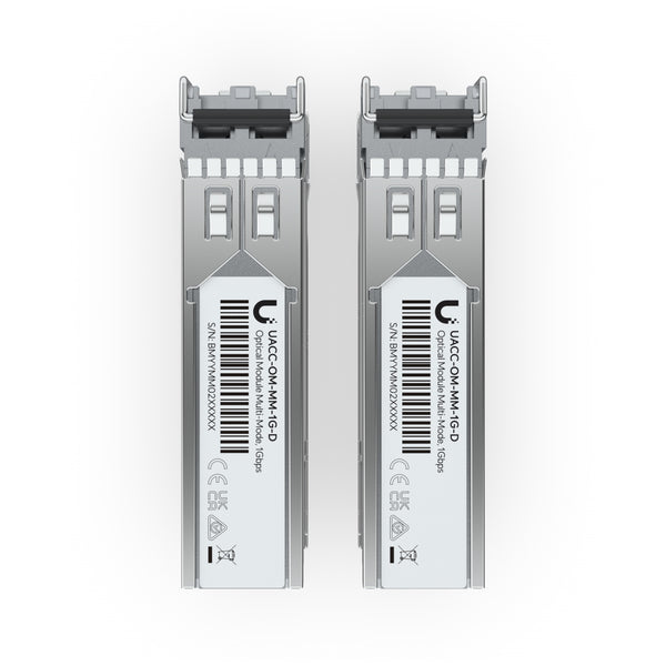 Ubiquiti UACC-OM-MM-1G-D-2 | 1G multi-mode SFP module | LC duplex 550m | 2-pack