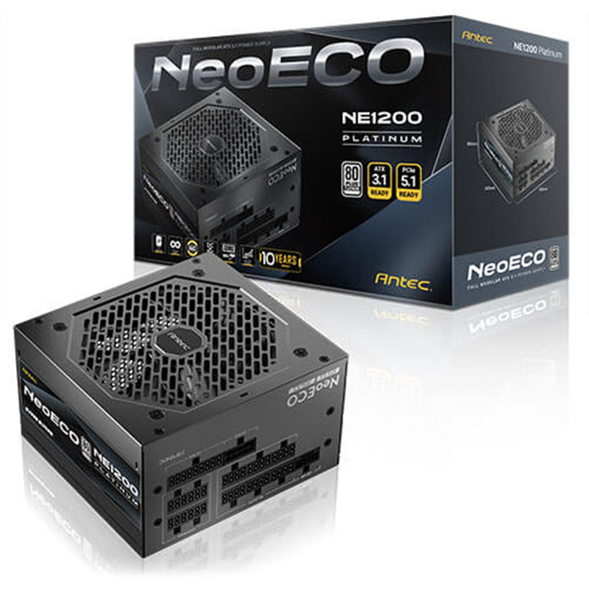 Antec NE1200 Platinum NeoECO | 1200W PSU | ATX 3.1 | Fully modular