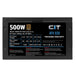 CiT ATV Eco Bronze 500W | ATX power supply | Non-modular | 120mm fan | Black