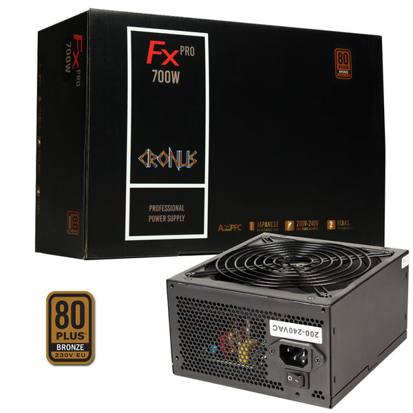 Cronus FX PRO 700W | ATX power supply | 80 PLUS Bronze | Non-modular | Black