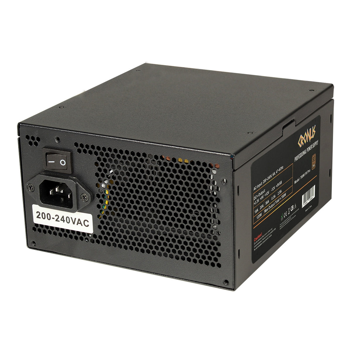 Cronus FX PRO 700W | ATX power supply | 80 PLUS Bronze | Non-modular | Black