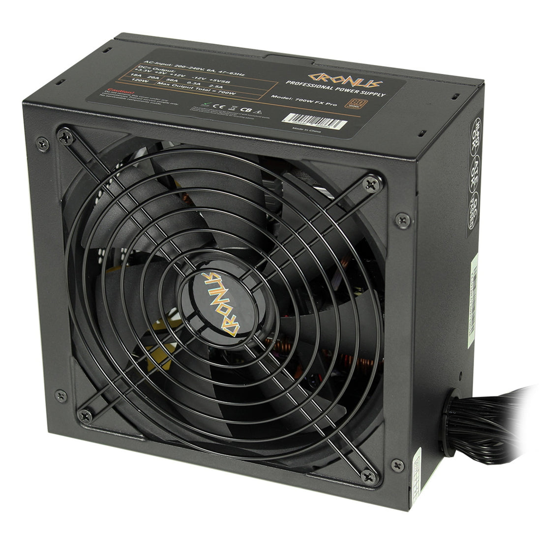 Cronus FX PRO 700W | ATX power supply | 80 PLUS Bronze | Non-modular | Black