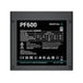 DeepCool PF600 | 600W ATX power supply | 80 PLUS White | Black