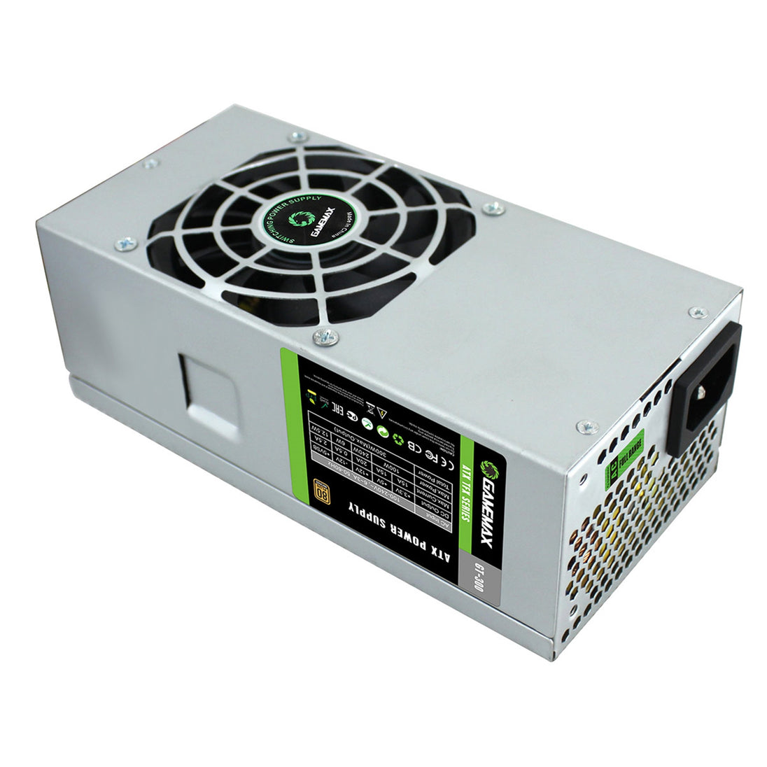 GameMax GT-300W | TFX power supply | 300W 80 Plus Bronze | Silver