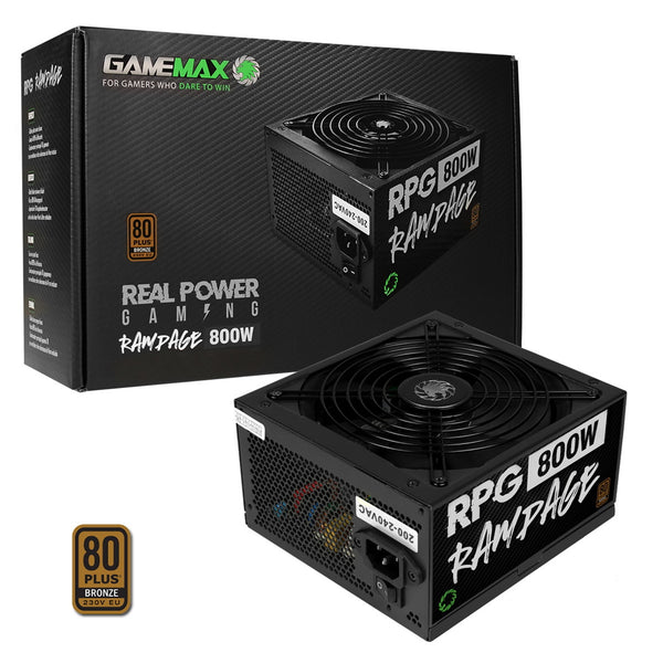 GameMax RPG Rampage | Power supply | 800W | 80 PLUS Bronze