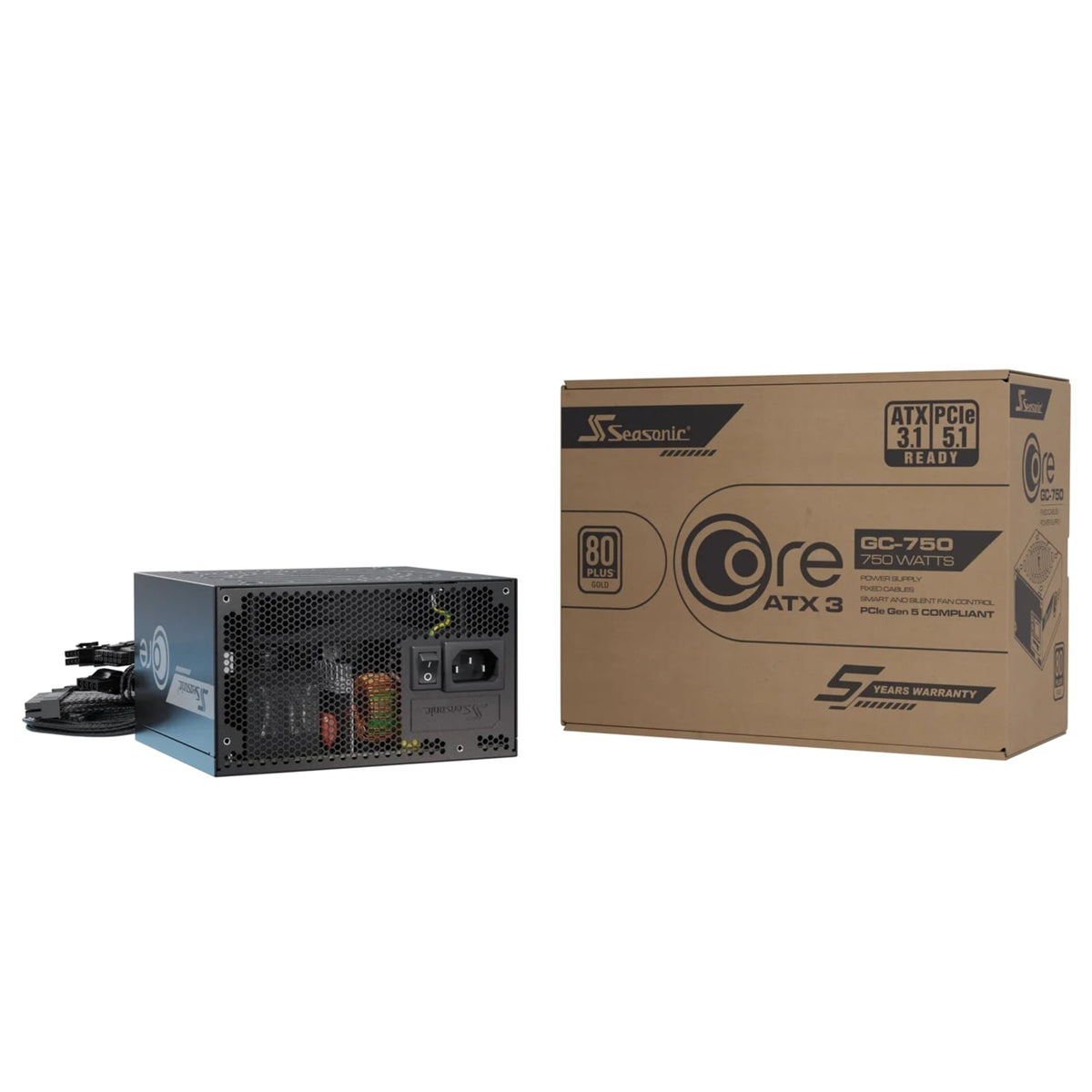 Seasonic CORE GC-750 | ATX power supply | 750W 80 PLUS Gold | Black