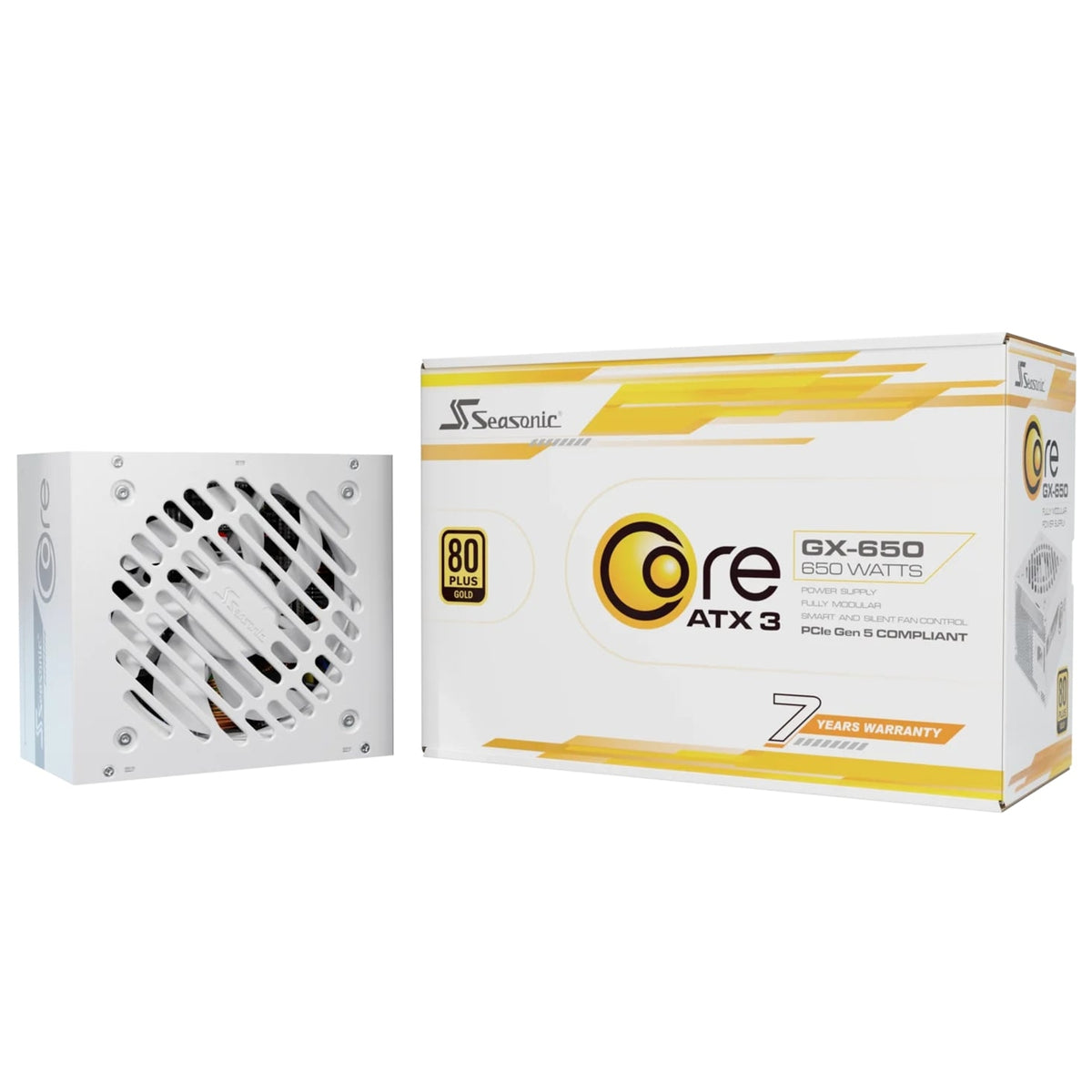 Seasonic CORE GX White ATX 3.1 | 650W PSU | 80 PLUS Gold