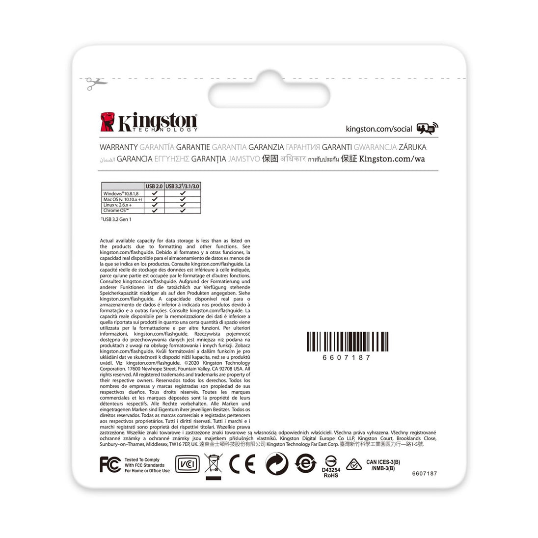 Kingston DataTraveler Kyson | USB flash drive | Capless metal | 64GB