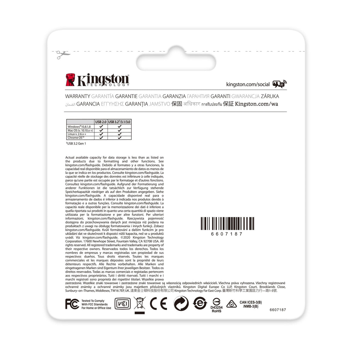Kingston DataTraveler Kyson | USB flash drive | Capless metal | 64GB
