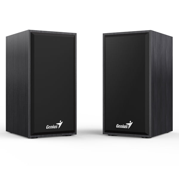 Genius SP-HF180 | Stereo speakers | 6W, 3.5mm audio | Wooden, black
