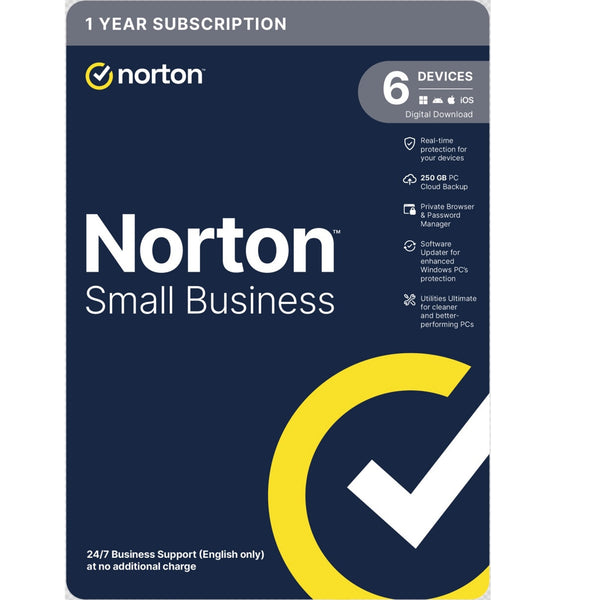 Norton Small Business | Antivirus software | 6 devices | 1-year subscription