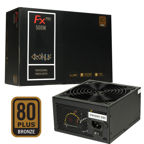 CRONUS FX Pro 500W | ATX power supply | 80 PLUS Bronze | Non-modular | Black