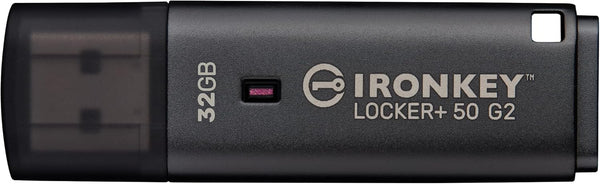 Kingston IronKey Locker+ 50 G2 | Encrypted USB flash drive | 32GB | USB Type-A
