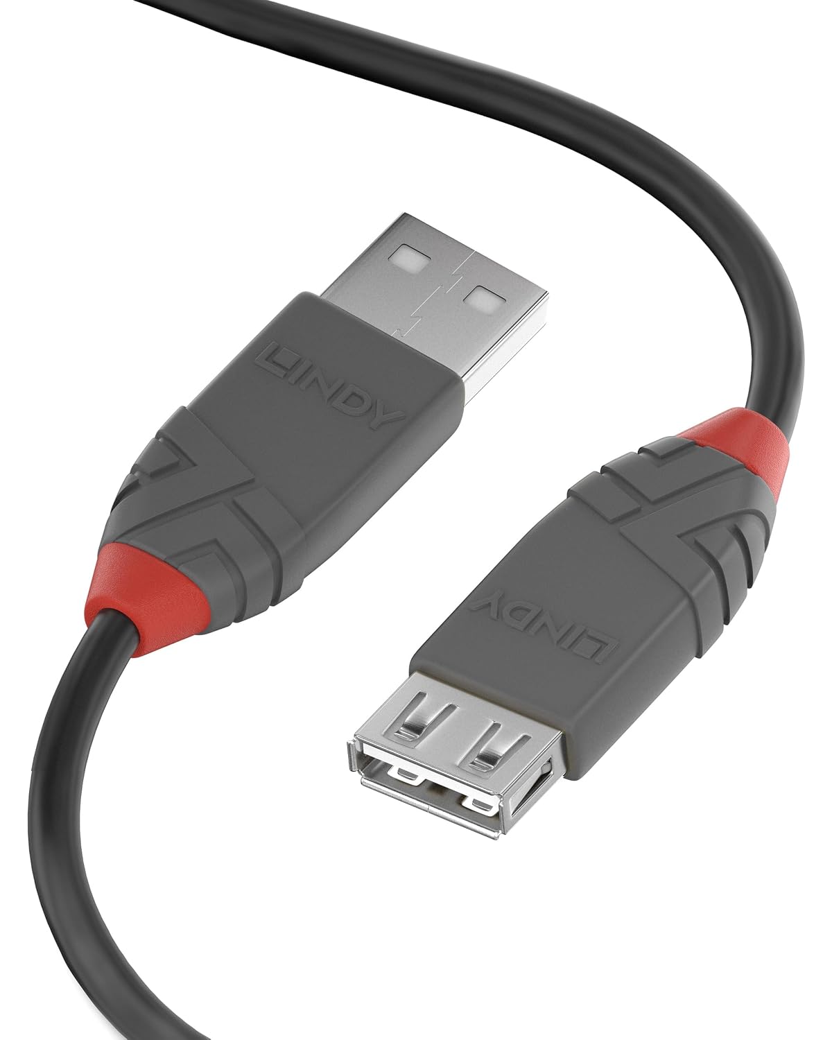 Lindy Anthra Line | USB 2.0 extension cable | 480Mbps | 0.5m black