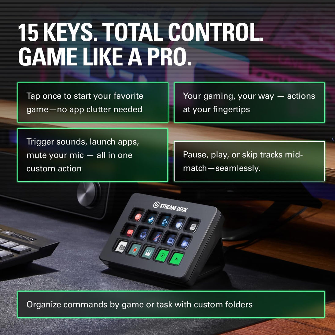 Elgato Stream Deck MK.2 | Streaming controller | 15 customisable LCD keys