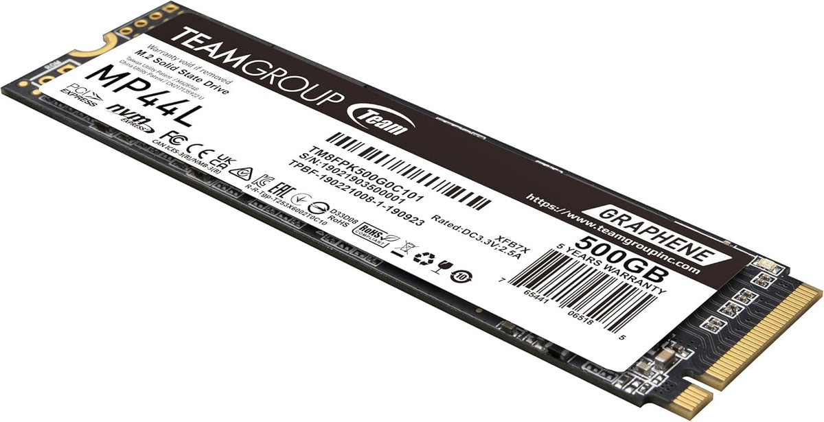 TEAMGROUP MP44L | M.2 NVMe SSD | PCIe 4.0 x4 | 500GB