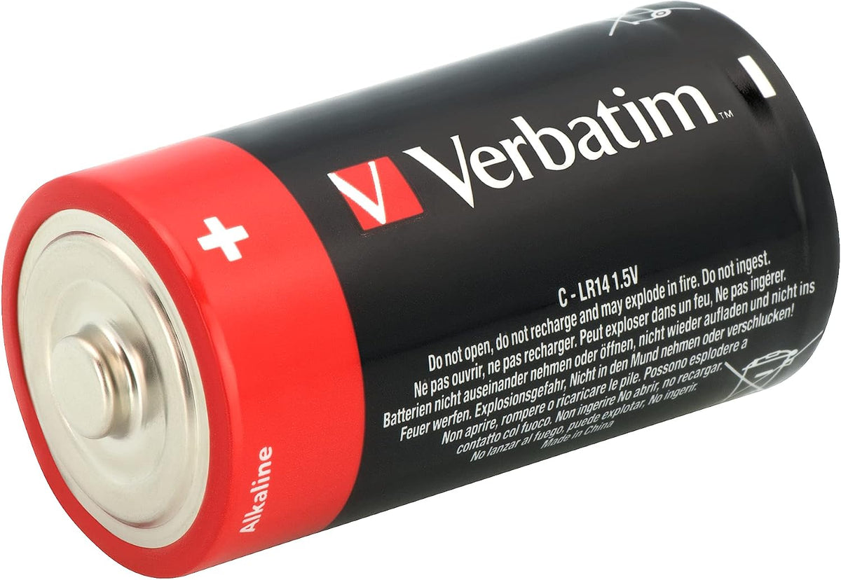 Verbatim 49922 | C alkaline batteries | 1.5V LR14 | Pack of 2