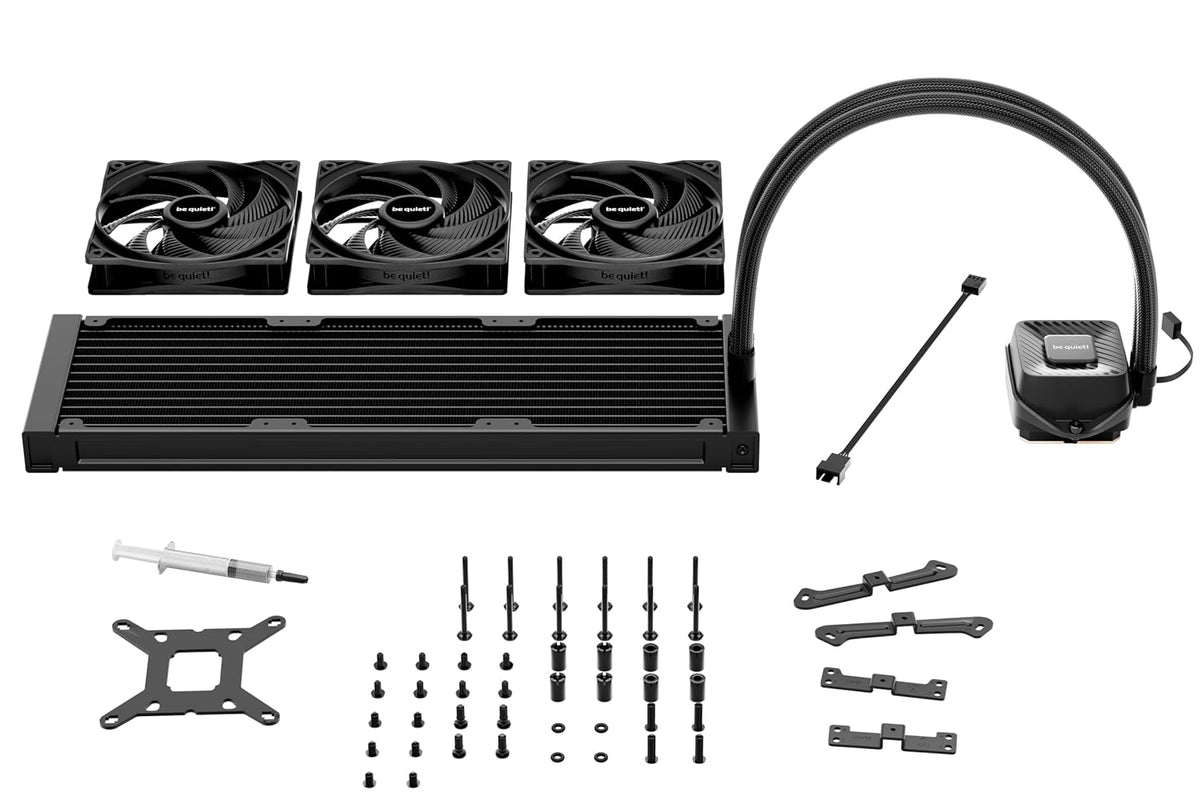 be quiet! Pure Loop 3 | 360mm liquid CPU cooler | 3 x 120mm PWM fans | Black