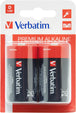 Verbatim 49923 | D alkaline batteries | 1.5V LR20 | 2 pack