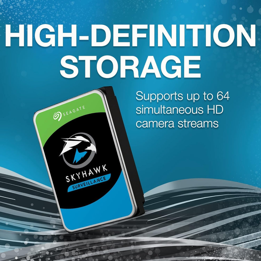 Seagate SkyHawk ST4000VX016 | Surveillance hard drive | 4TB 3.5 inch