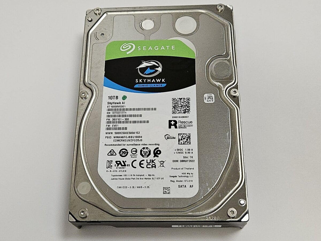 Seagate SkyHawk AI | Internal surveillance hard drive | 10TB SATA III | 3.5 inch
