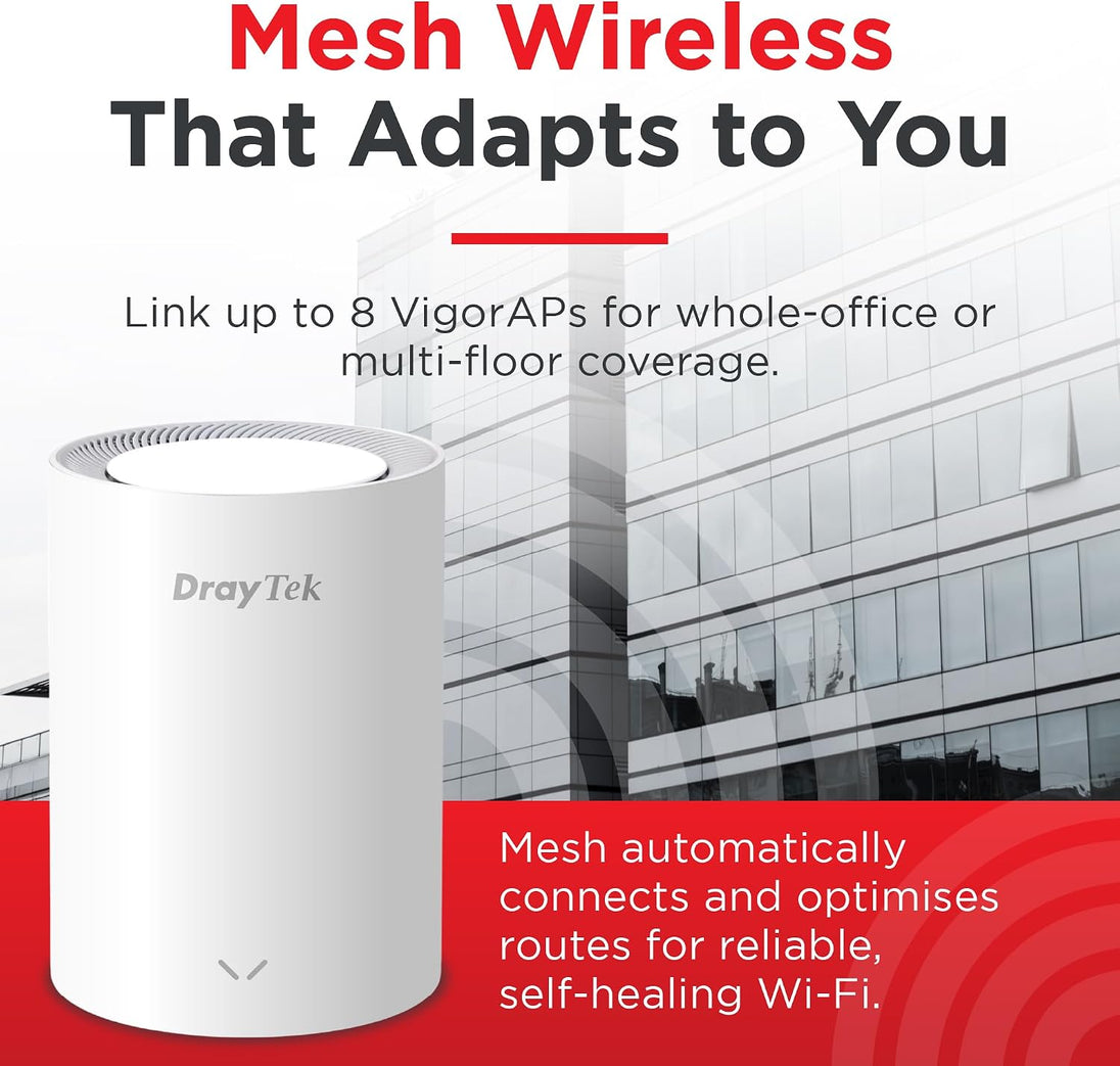 DrayTek VigorAP 805 | Mesh wireless access point | Wi-Fi 6 AX3000 | 2.5GbE