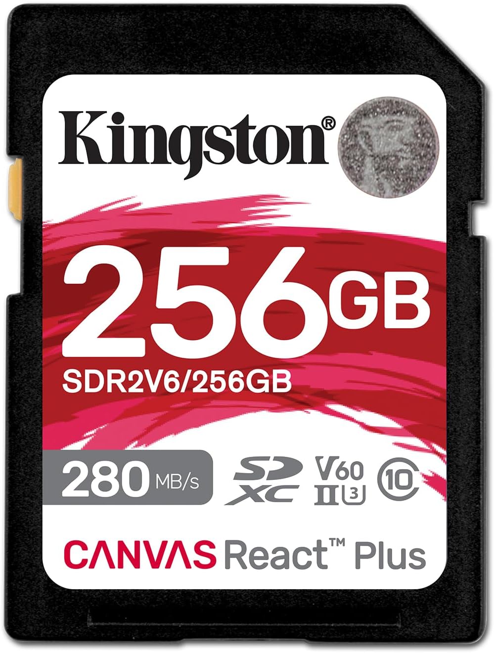 Kingston Canvas React Plus V60 | SDXC memory card | UHS-II U3 V60 | 256GB